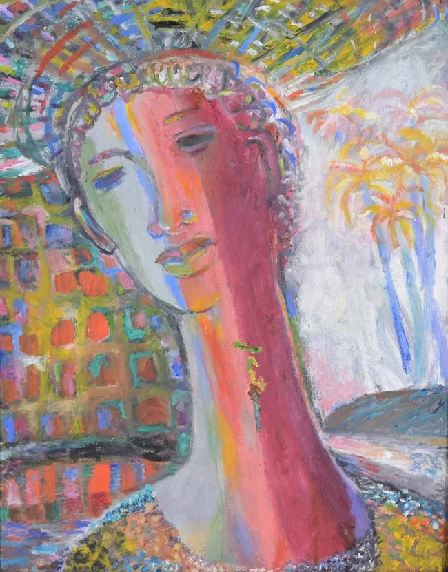 Joseph Cantave, Untitled, Oil on Board