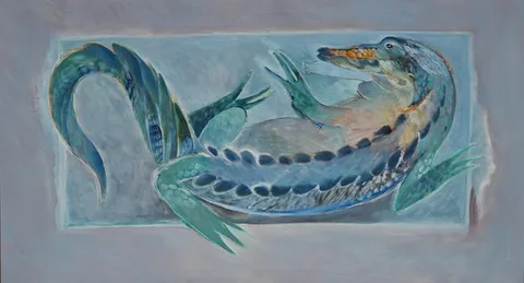 Craig Rubadoux, Alligator, oil on canvas