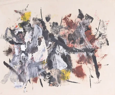 John von Wicht, Untitled, Oil/mixed media