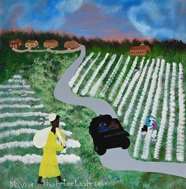 Drivin by Black Joe Jackson, oil on board, offered Jun 2024