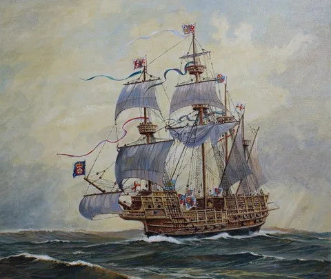 Brian Sanders, The Mary Rose, Oil on Masonite