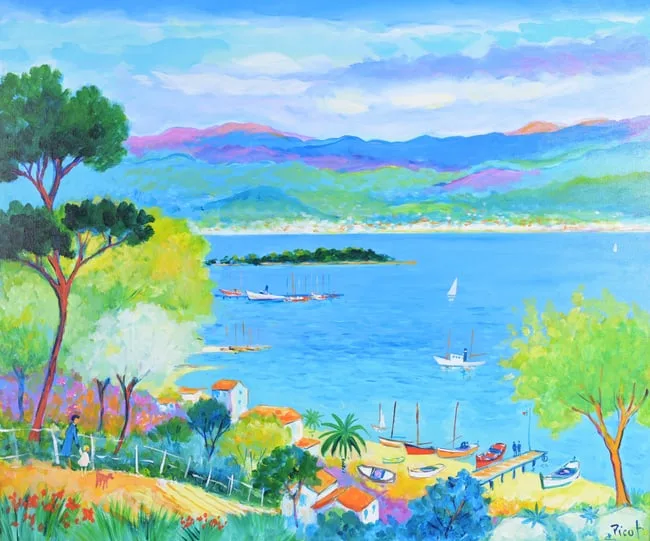 L'Escalier a L'ile Ste Marguerite by Jean Claude Picot, Acrylic on Canvas, sold Jun 2024