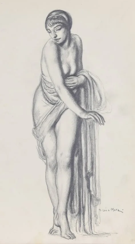 Untitled by Francis Luis Mora, pencil, sold Jun 2024
