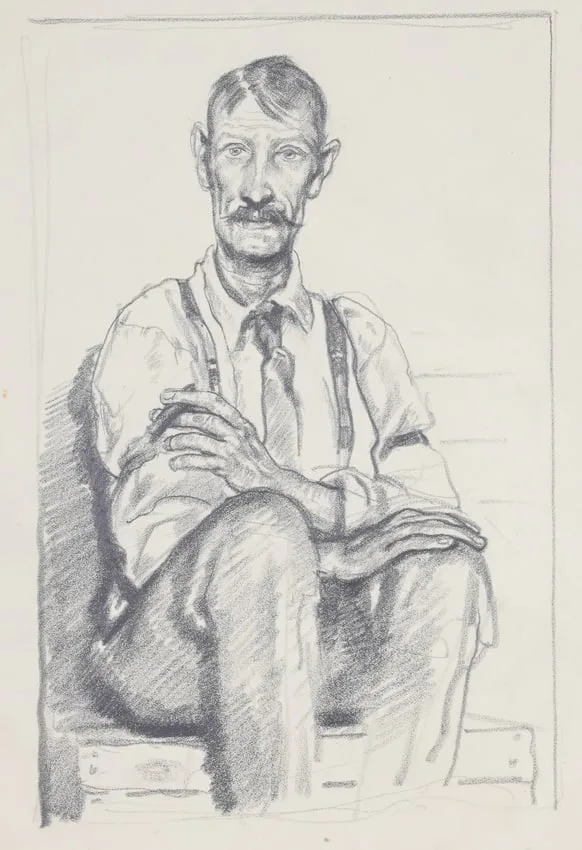 Untitled by Francis Luis Mora, pencil, sold Jun 2024