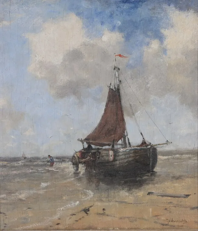 Untitled by Johan Scherrewitz, Oil on Board, offered Jun 2024