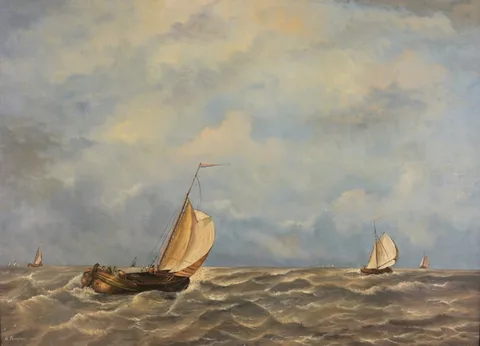 Adrianus Marijnissen, Untitled, Oil on Board