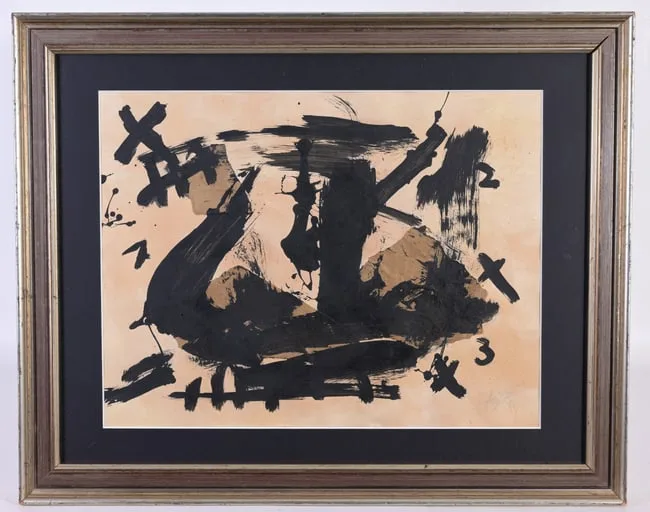 Untitled by Antoni Tàpies, Collage, Ink, sold Jun 2024