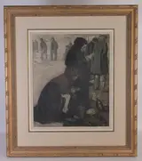 Manuel Robbe, Scene De Marche Aux Puces
