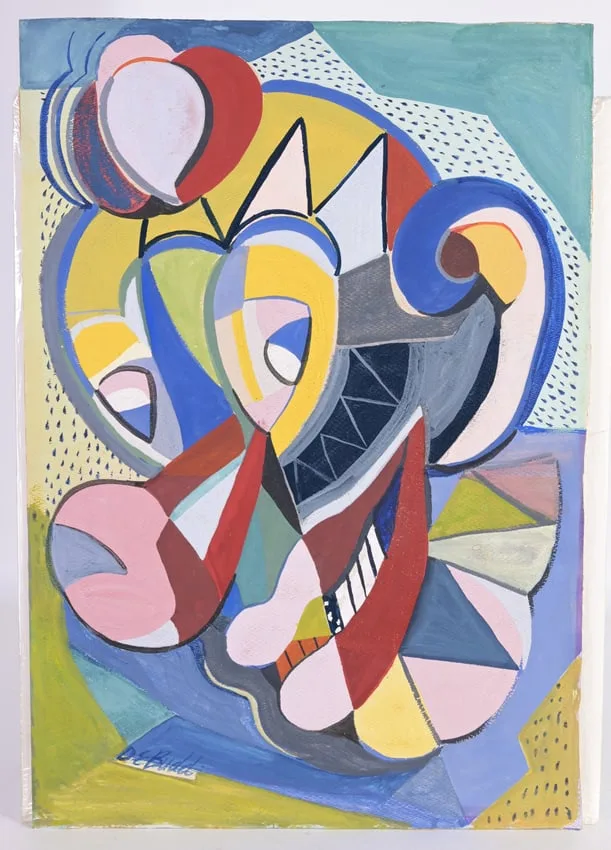 Clown by David Budd, Gouache on Paper, offered Jun 2024