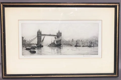 Frank Harding, London Bridge, Etching