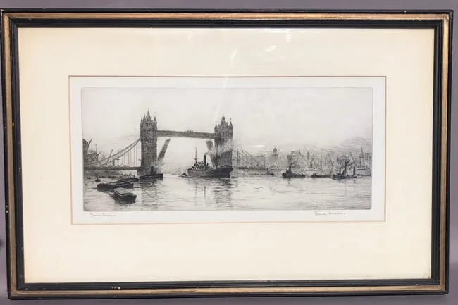 Frank Harding, London Bridge, Etching