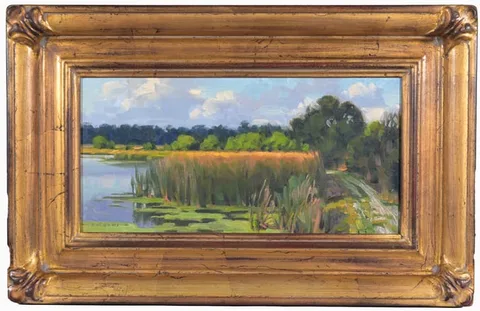 Jim Lamb, Sunbreaks and Shadows, Oil on linen