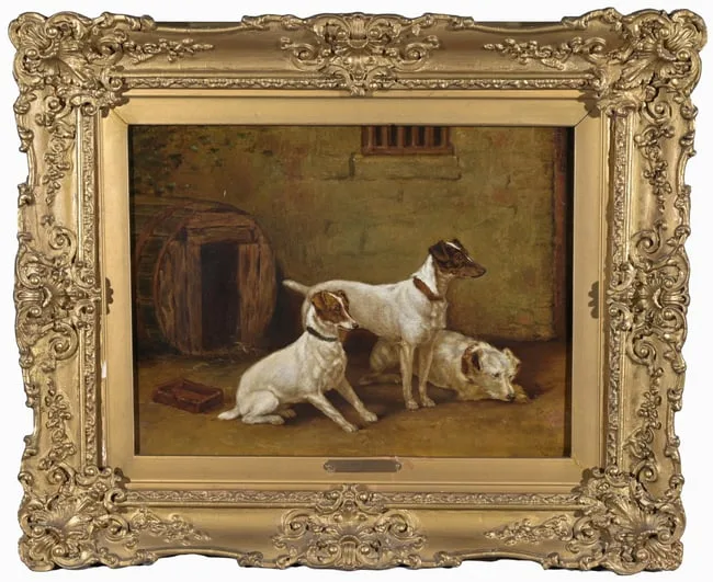 Untitled by Ralph Hedley, Oil on canvas, sold Aug 2024