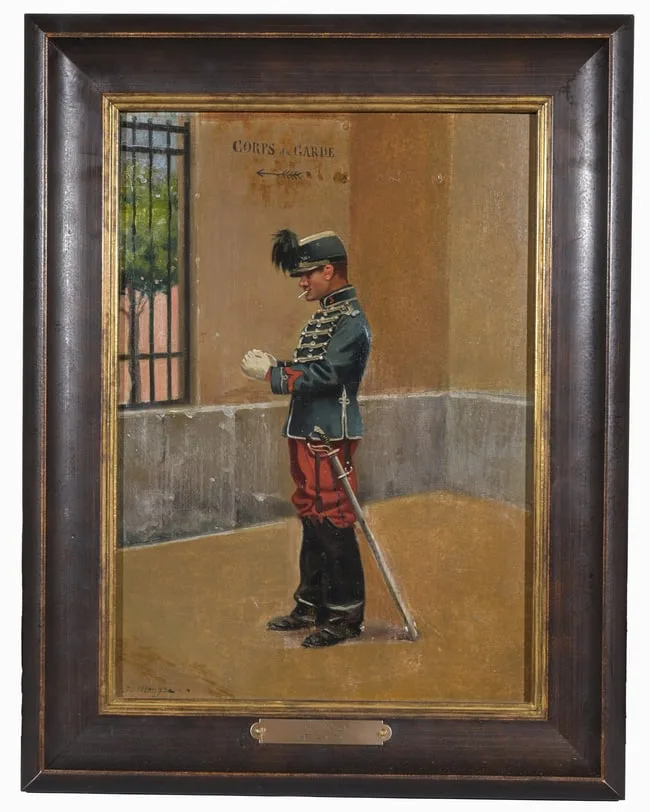 Jules Monge, Untitled, Oil on board