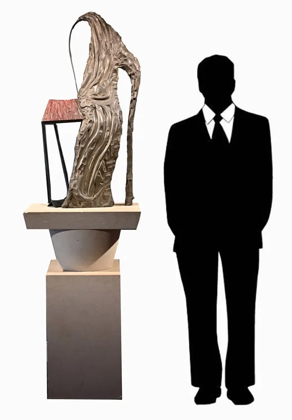 Mysterian by Bryan Hunt, Bronze, sold Aug 2024