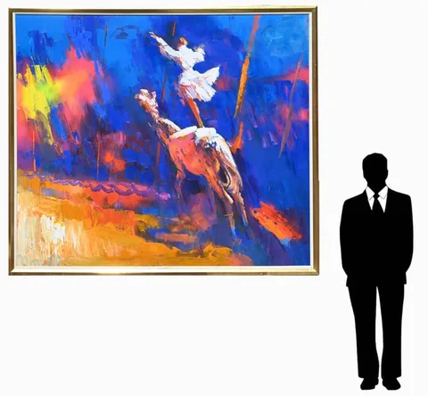 Nicola Simbari, Clown Horse, 1977, Oil on Canvas