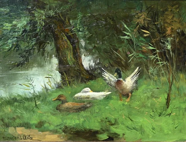 Untitled by Constant Artz, Oil on Board, sold Aug 2024