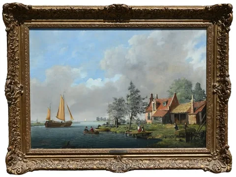 Untitled by Johannes Hermanus Barend Koekkoek, Oil on Board, sold Aug 2024