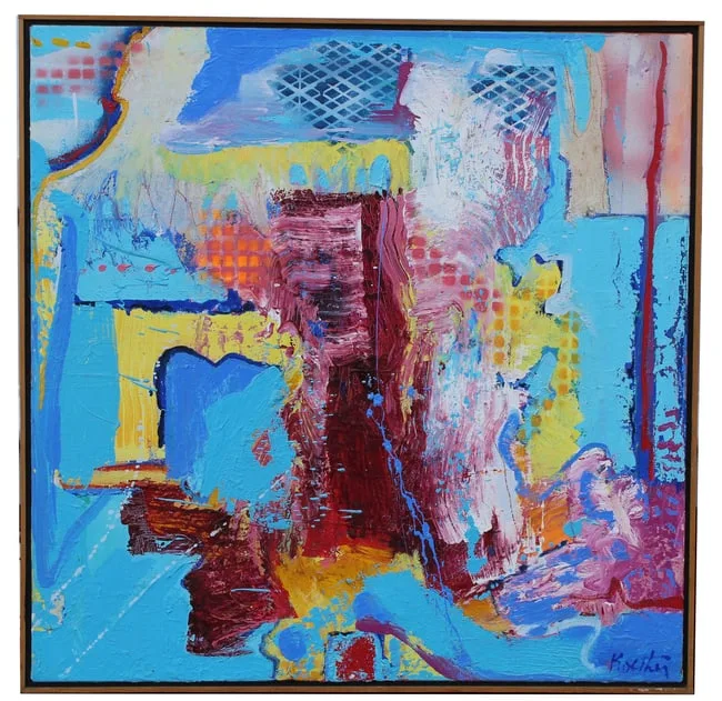 Thomas Koether, Parallel Simulation, Oil on Canvas