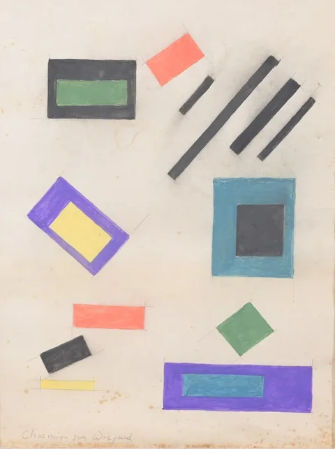 Charmion Von Wiegand, Untitled, Mixed Media