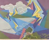 Stanton Macdonald-Wright, Stony River rippling, lightning flickering