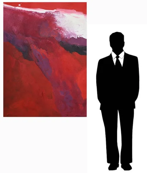 One with the Tao #308 by Romanos Rizk, 1974, Acrylic on Canvas, sold Aug 2024