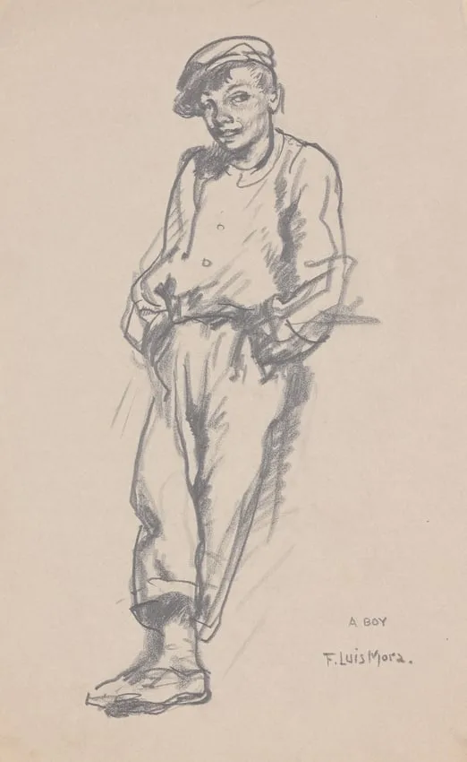 Untitled by Francis Luis Mora, pencil, sold Aug 2024