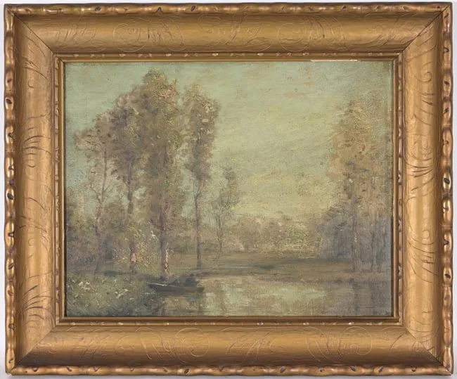 Untitled by Douglas Arthur Teed, Oil on board, sold Aug 2024