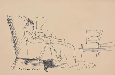 Untitled by Guy Pène du Bois, ink, offered Aug 2024