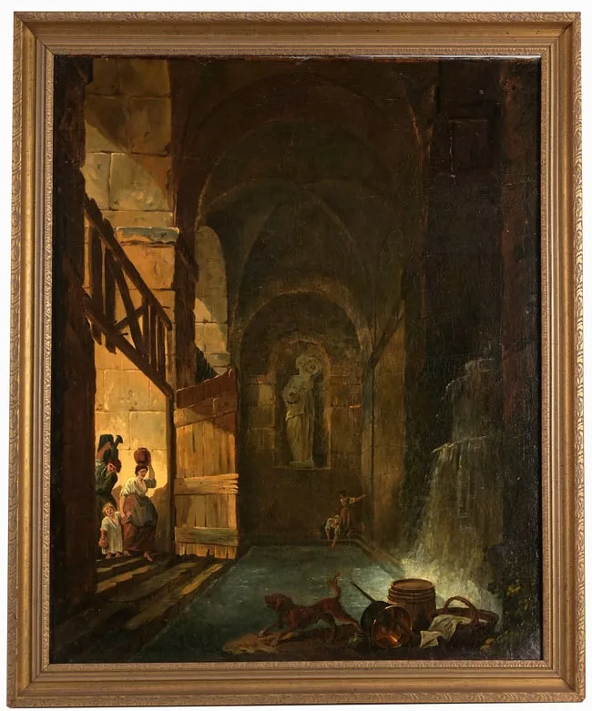 Untitled by Hubert Robert, Oil on canvas, offered Aug 2024