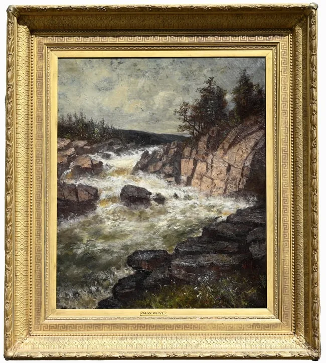 The Potomac River by Max Weyl, Oil on Canvas, offered Oct 2024