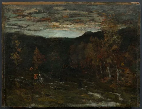 Théodore Rousseau, Untitled, Oil on Cradled Panel
