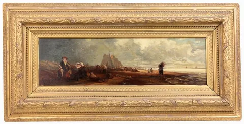 Carl Hilgers, Fisherman Coming Home, Oil on Wood