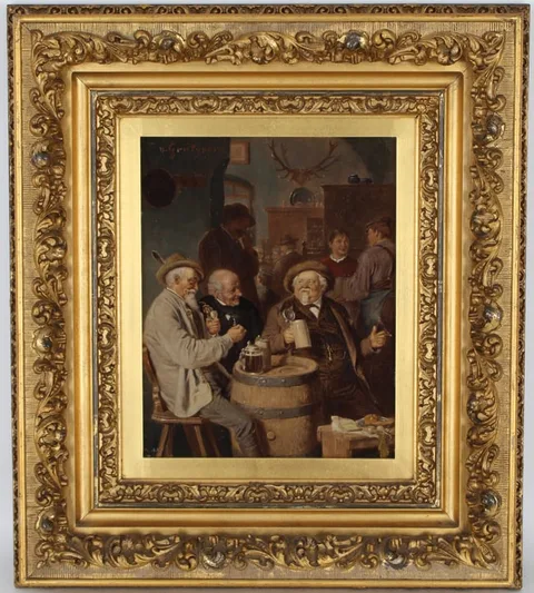 Untitled by Eduard von Grützner, Oil on Panel, sold Oct 2024