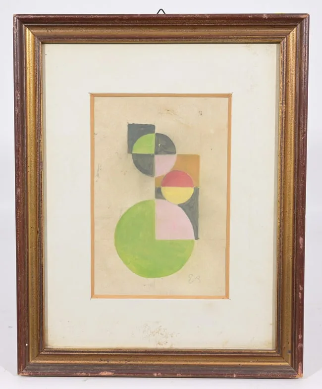 Untitled by István Beöthy, Gouache on Paper, sold Oct 2024
