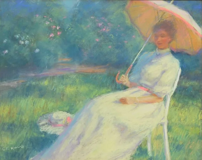 Gregory Frank Harris, In the Shade, Pastel