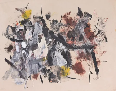 John von Wicht, Untitled, Oil on paper