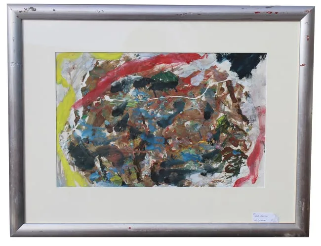 Wind over Earth by Thomas Koether, Oil on Paper, offered Oct 2024