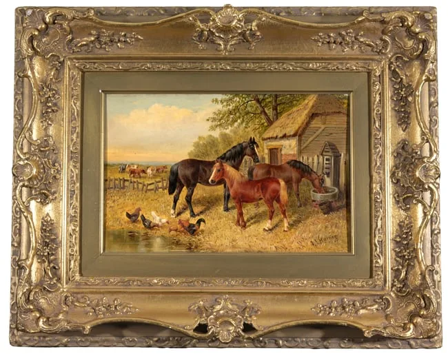 Untitled by John Frederick Herring, Sr., Oil on Panel, offered Dec 2024