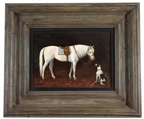 Arabisches Pferd by Heinrich Sperling, Oil on Wood, sold Dec 2024