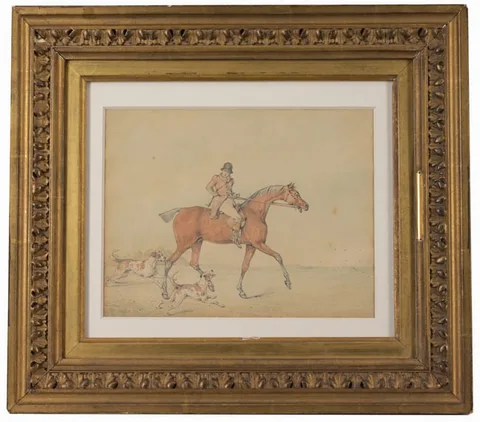 Henry Thomas Alken, Untitled, Graphite & Watercolor