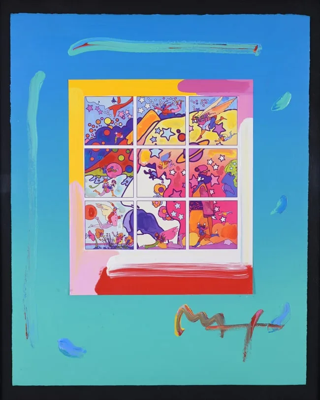 The Profile Deluxe Version I #16 by Peter Max, 2005, Mixed Media on Paper, sold Dec 2024