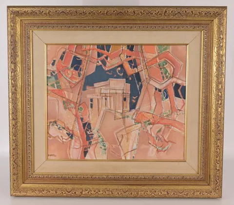 Georges Dayez, Le Temple Degine, Oil on Canvas