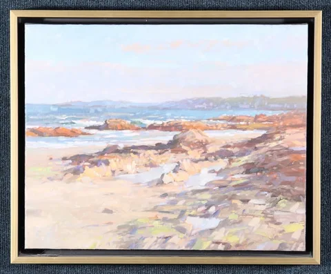 Colin Page, Low Tide Rocks, Oil on Canvas