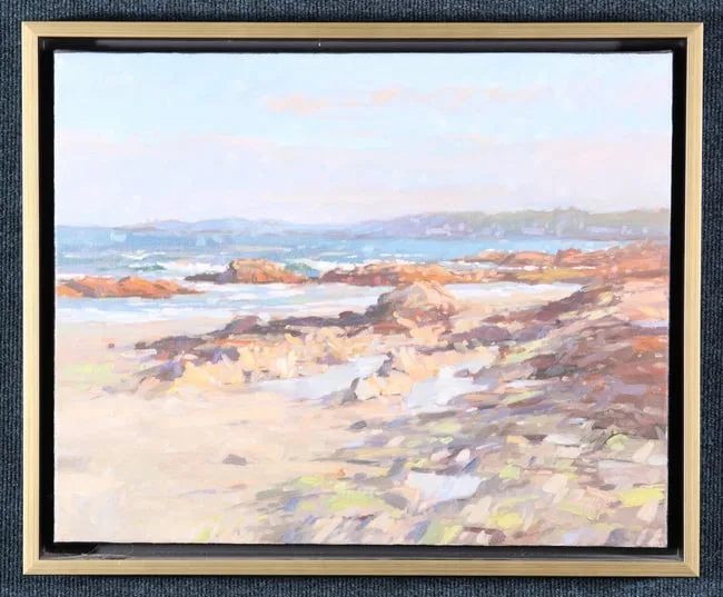 Low Tide Rocks by Colin Page, Oil on Canvas, sold Dec 2024