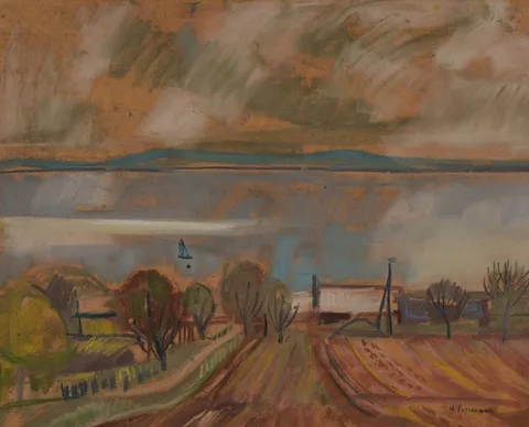 Hans Purrmann, Untitled, Pastel on Paper