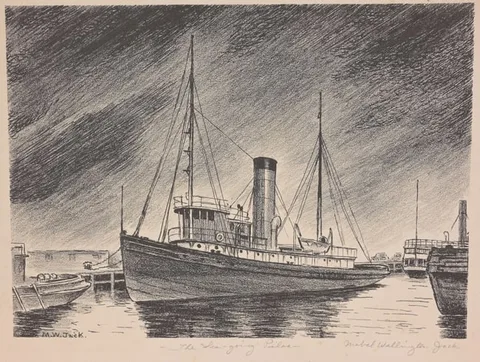 Mabel Wellington Jack, The Sea-Going Pila's, Lithograph