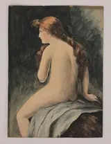 Mabel Wellington Jack, Female Nude Sketch
