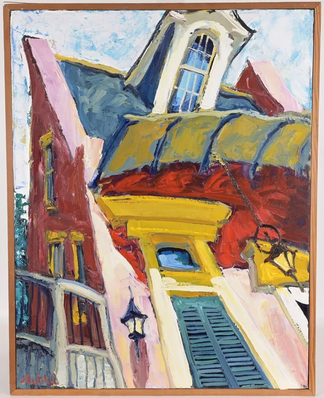 Listerooey by James Michalopoulos, Oil on Canvas, sold Feb 2025
