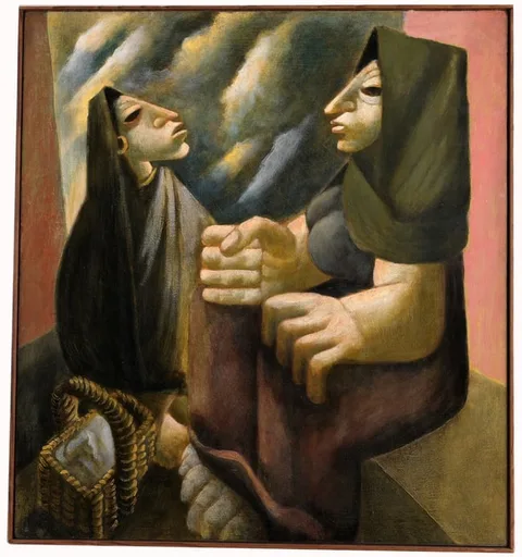 Julio de Diego, The Recounting of Myths, Oil on Board